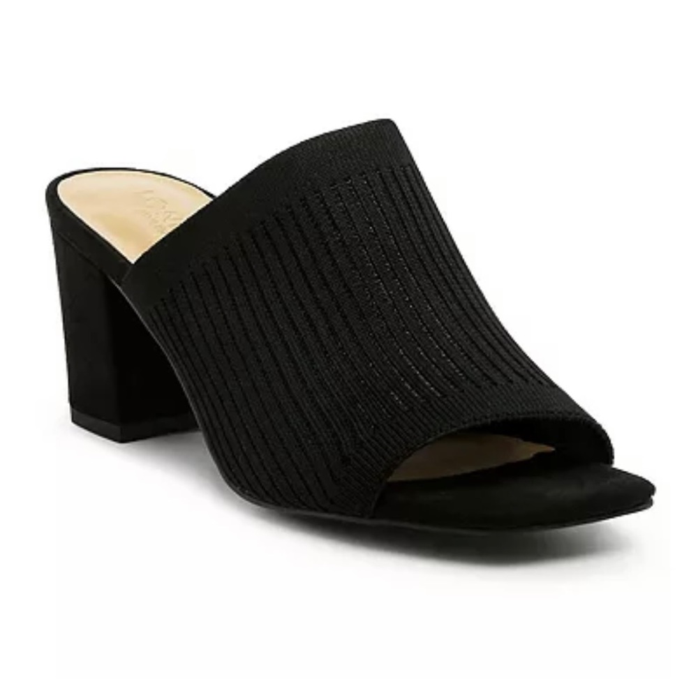 London Rag Women’s Block Heel Mules Size US 6